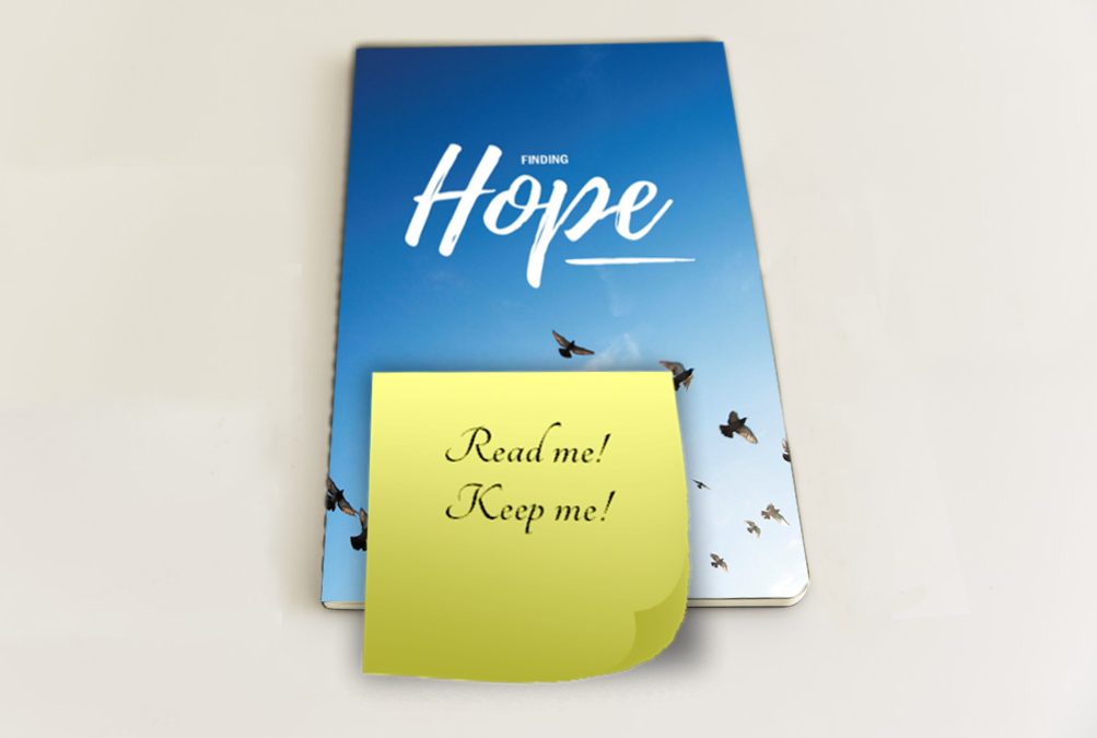 I put a Post-it note on the Gospel saying “read me, keep me”!